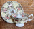 RARE Antique Yellow Pink & Brown Transferware Plate Circa 1830-40 Staffordshire