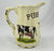 7" Pure Milk Ironstone Advertising Dairy Pitcher with Cows / Cattle