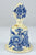 RARE Vintage Blue and White English Transferware Hand Bell Charlotte