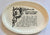 Vintage Black Transferware Platter Lamb Le Carré D’Agneau Rôti Persillé French Advertising