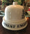 Antique FINEST ENGLISH CHEESE Grocers Dairy Slab Advertising English Transferware Cheese Bell & Plate British Coat of Arms