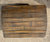 Vintage Barrel Sided Bamboo Slatted Wood Carrying Case / Suitcase w/ Carved Fish Latches Antique