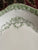Antique Green Transferware Platter Wedgwood Vineyard Floral Scrolls & Roses