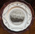 Antique Wedgwood Creamware Black Transferware Lausanne Switzerland Grazing Cattle Plate