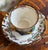 Masons Vista Leeds Polychrome Black Transferware Gold/Copper Lustre Teacup & Saucer