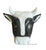 Vintage Black & White Dimensional Cow / Bull Head Wall Decor / Hanging Figure
