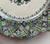 Antique Green Red & Black Transferware Plate Caledonian Tartan Plaid Staffordshire Ridgway