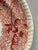 rare Pheasants Bi-Color Brick Red & Black Spode Copeland Transferware Plate
