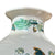 pair of lg Green Garniture Vases English Transferware Masons Floral & Vine Chartreuse