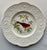 Antique Artist Signed Berries Vines & Summer Tanagerš¦ Bird Plate Relief Border