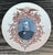 2 Color Black Brown Transferware  Commemorative Plate President Stephen Grover Cleveland Sarreguemines