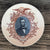 Antique 2 Color Black Brown Transferware Commemorative Plate President Abraham Lincoln Sarreguemines