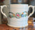 Large Antique Floral Polychrome Clobbered Staffordshire Transferware Loving Cup / Trophy