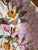 Antique Aesthetic Movement Royal Bonn Anton Hand Painted Pink & Yellow Blossoms Plate