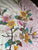 Antique Aesthetic Movement Royal Bonn Anton Hand Painted Pink & Yellow Blossoms Plate