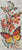 Vintage Pair of Woven Silk Butterflies & Wild Flowers Matted in Wood Gold Frame Made in England