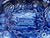 Circa 1822-41 Select Views BOUGHTON House R Hall Cobalt Blue Transferware Platter Fruit Flower Roses