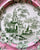 Circa 1820-35 Rare Pink Green Transferware Dinner Plate New Stone China Roses Priory HMJ