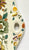 Green Polychrome English Transferware Square Tab Handled Tray Platter Basket of Flowers