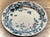 16" Antique English Victorian Birds & Vines Blue Transferware Platter Aesthetic Movement P B & S