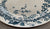 16" Antique English Victorian Birds & Vines Blue Transferware Platter Aesthetic Movement P B & S