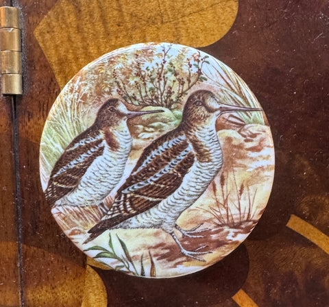 Vintage English Relish Pot Lid & Jar WOODCOCK Trinket Pill or Ring Box