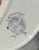 Antique Staffordshire Trailing Flowers Gray Transferware Bone Dish Crescent Plate
