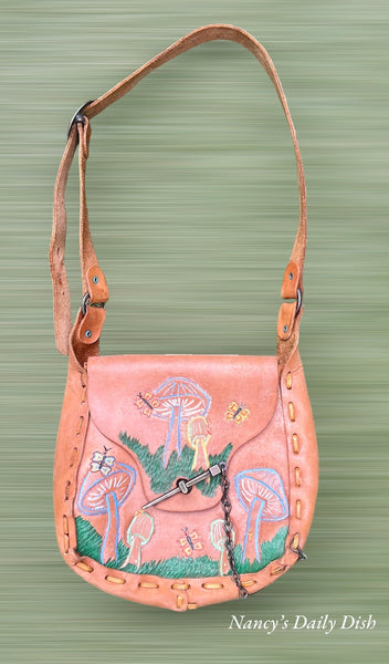 【vintage】ECO LEATHER SHOULDER BAG Vintage Ecco Small Purse Women Shoulder Bag Zipper Geometric