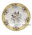 RARE Ca 1835 Bi Color Yellow Transferware Plate Lovebirds in Cornelian Cherry Dogwood