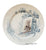 2 Color Teal Blue & Brown Transferware Plate French Creil Et Montereau Ironstone Terre De Fer