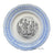 Choisy Le Roi 2 Color Blue & Black Transferware Plate French Le Langage Des Fleurs 1