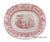Antique Early Staffordshire Red Transferware Platter Circa 1826-35 Urn Flowers Canova Mayer