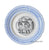 #5 Le Laurier Gloire 2 Color Blue & Black Transferware Plate French Le Langage Des Fleurs Choisy Le Roi