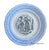 #9 La Giroflée Promptitude 2 Color Blue & Black Transferware Plate French Le Langage Des Fleurs Choisy Le Roi