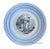 #11 La Rosa Capucine 2 Color Blue & Black Transferware Plate French Le Langage Des Fleurs Choisy Le Roi
