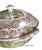 Rare Midwinter Brown Polychrome Transferware Soup Tureen Gazebo Strolling Couple