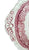 Masons Vista Red Transferware Tab Handled Underplate Platter Park Couples Staffordshire