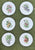 Set of 6 Mix n Match Limoges French Fruit & Butterfly 🦋 Plates