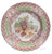 Rare Antique Pink & Green Transferware Copeland Spode Plate Ornate Urn of JUNE Flowers