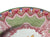 Rare Antique Pink & Green Transferware Copeland Spode Plate Ornate Urn of JUNE Flowers