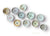 Instant Wall Display - Collection of Multicolored English Transferware Plates - 11 Mix n Match