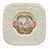 Royal Cauldon Square Brown Transferware Plate Embossed Border Picnic Lake Scenery Plate 1
