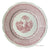 Antique Red / Pink Staffordshire Plate  Purple Transferware Plate Adams Mazara Fishing Town Italy Italian