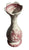 Vintage Red Tonquin English Transferware Rose Bud Vase Flowers Roses