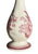 Vintage Red Tonquin English Transferware Rose Bud Vase Flowers Roses