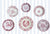 Instant Wall Display - Collection - Red English Transferware Plates 6 Mix n Match