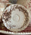 Vintage Brown & White Transferware Teacup & Saucer Clarice Cliff Harvest Poppies Wheat