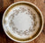 Antique Gold & Black Floral & Greek Key  English Transferware Butter Pat or Salt Dip