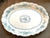 Antique 16" Teal Transferware Platter Victorian Florals Roses Daisies & Vines Grindley Eileen