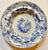 Antique English Victorian Light Blue Transferware Rim Soup Bowl Marmora Ship scenes we